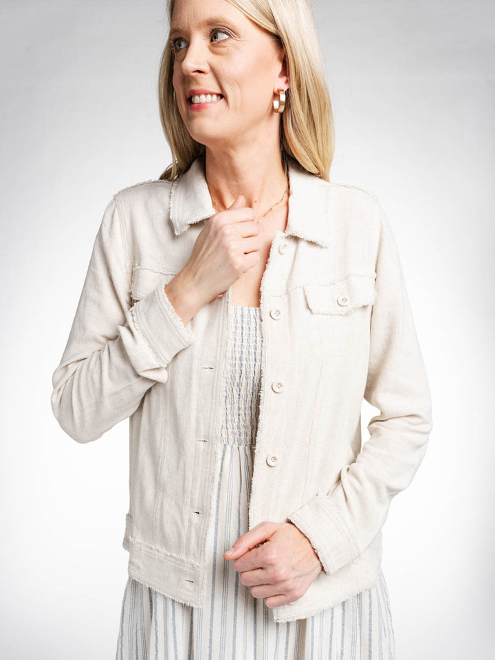 Linen Jacket for Tall Girls
