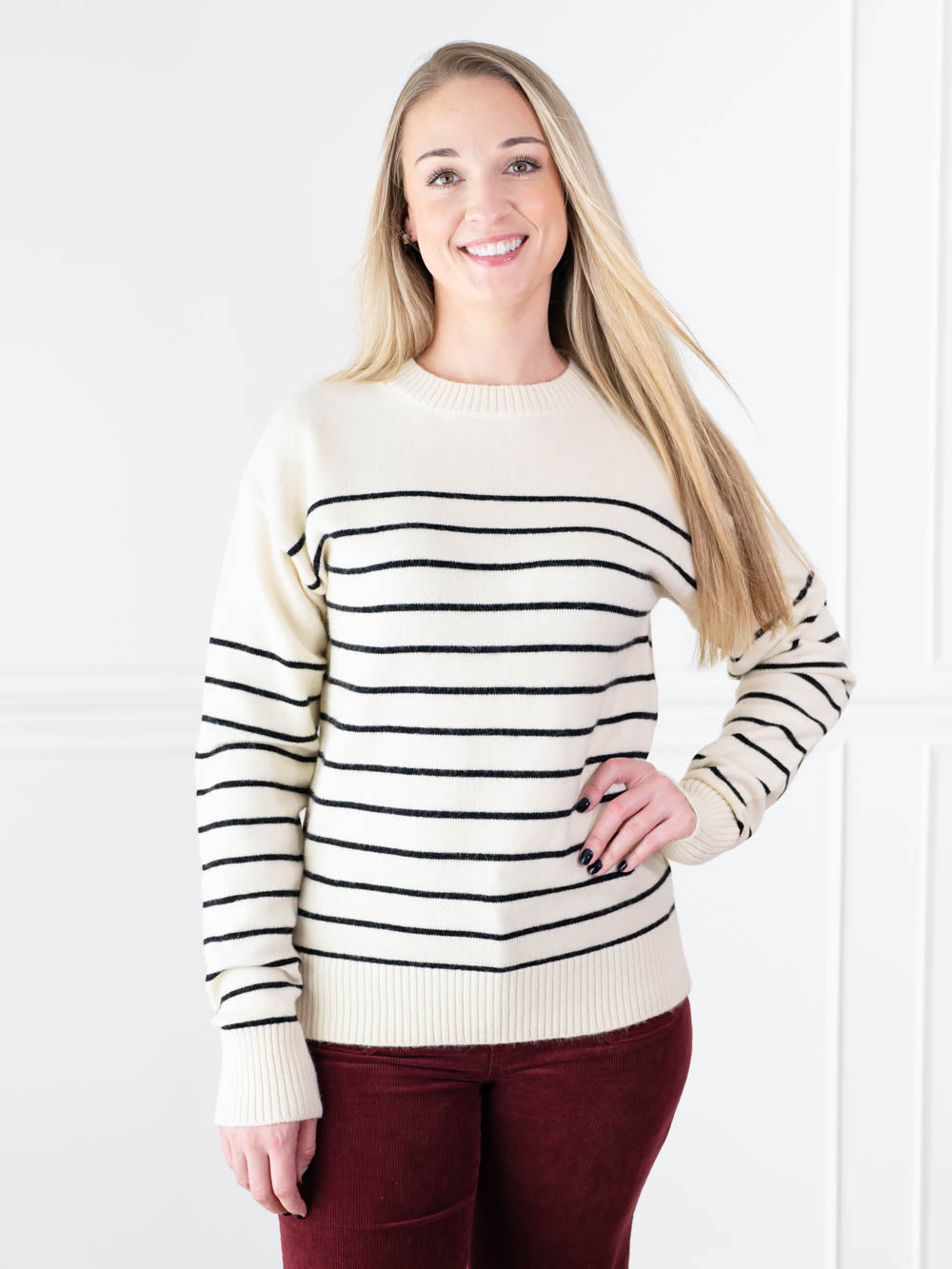 Striped Sweater for Tall Women 