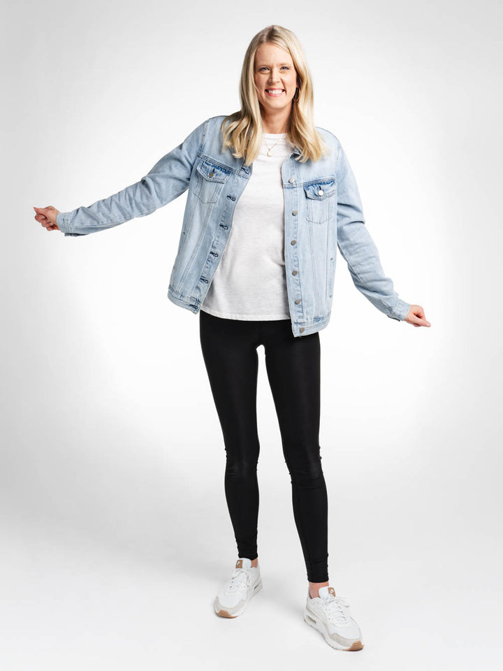 Carly Tall Jean Jacket - Light Wash