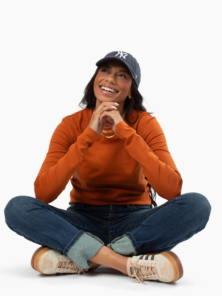 Crème de la Crème Tall Tee - Cinnamon