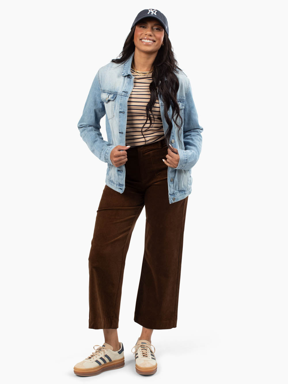 Sutton Tall Cropped Cord | Brown Corduroy Pants for Tall Women