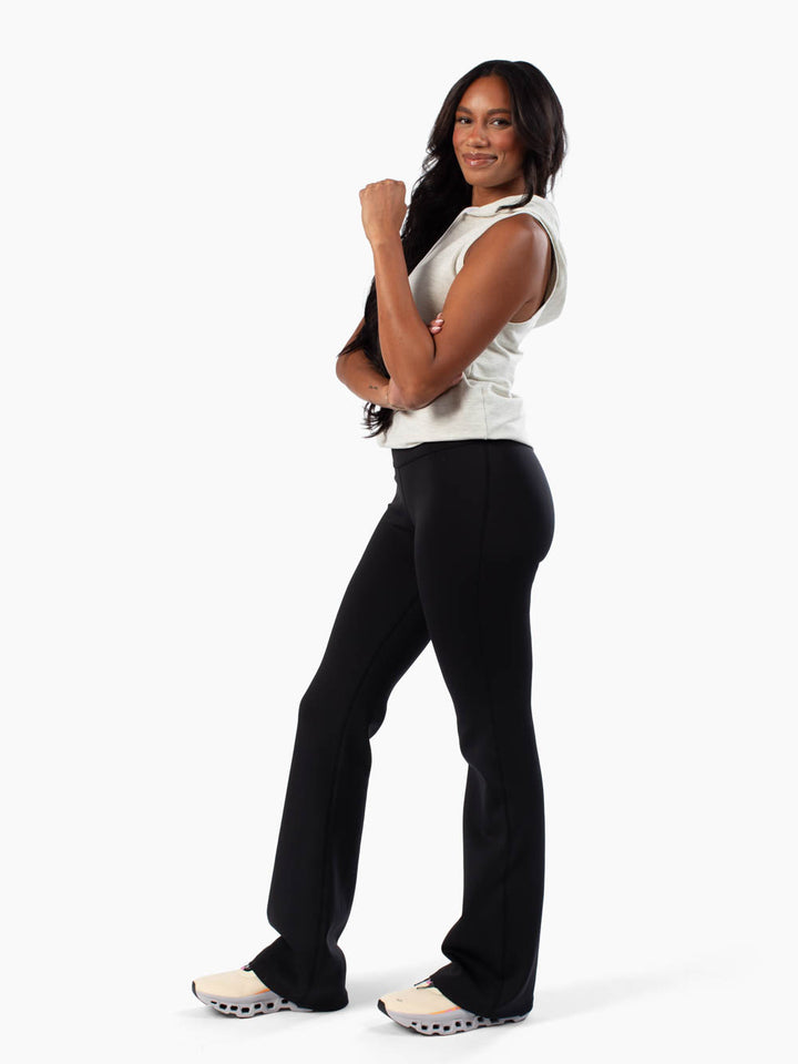 Aria Tall Flare Pant - Black
