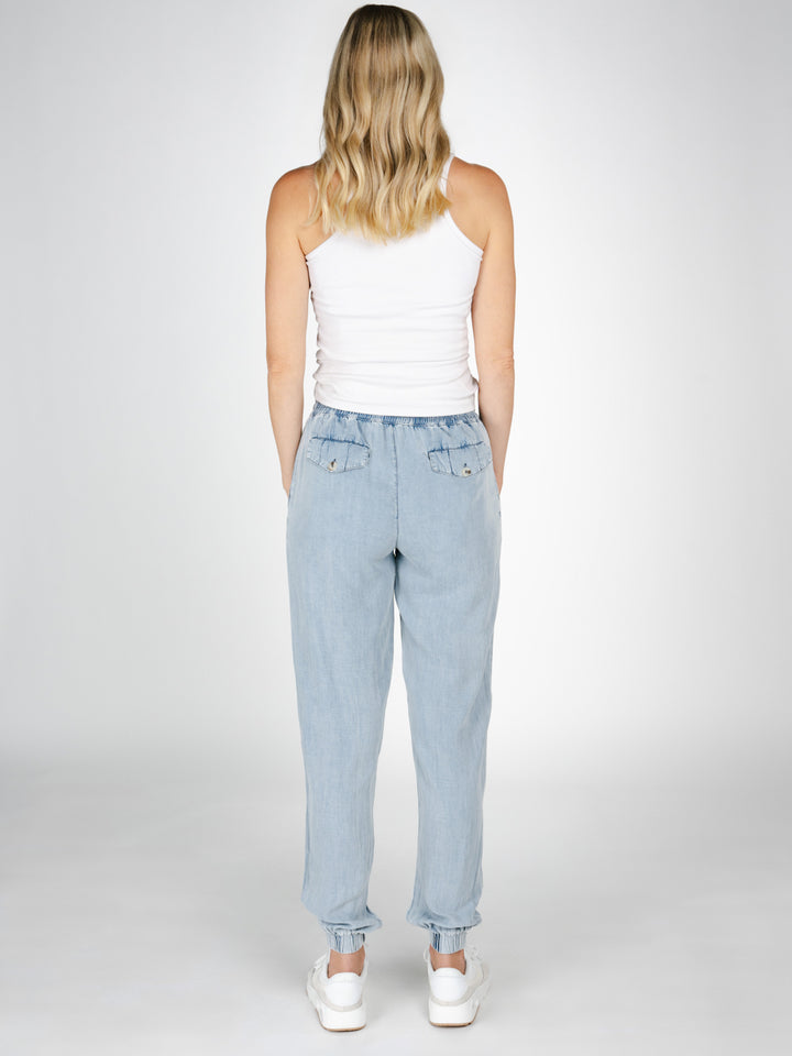 Melrose Tall Joggers - Chambray
