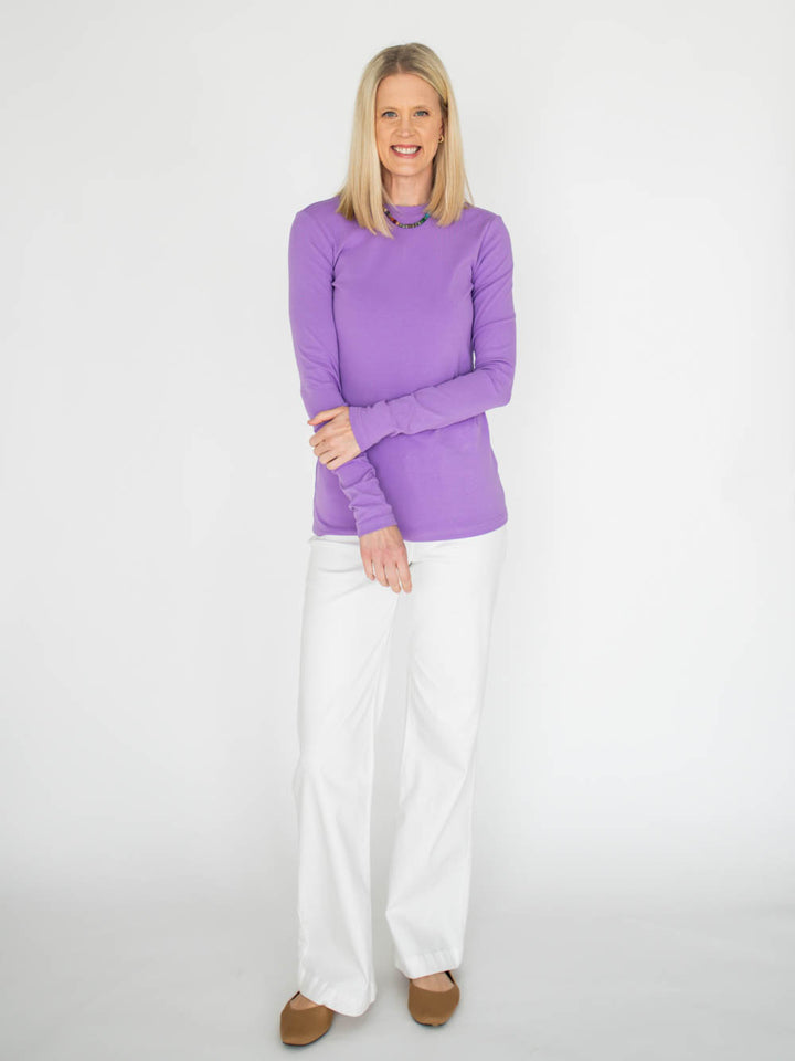 Crème de la Crème Tall Tee - Violet