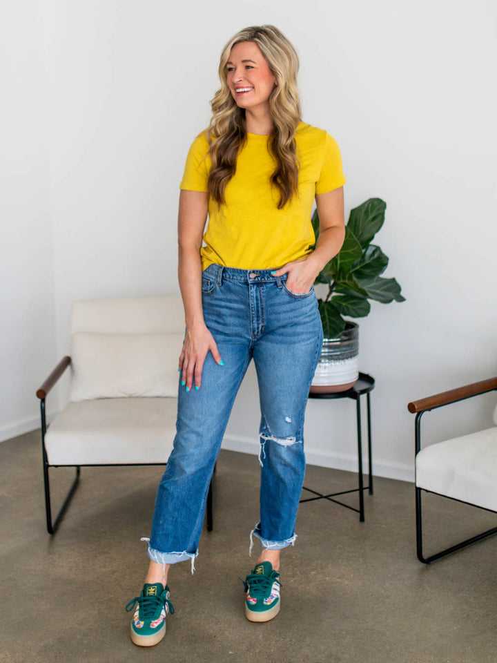 The OG Cotton Tall Tee - Butterscotch