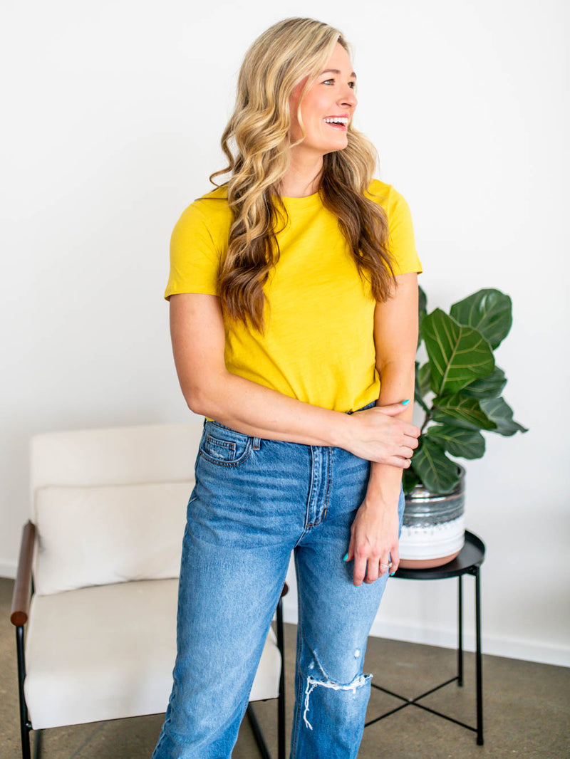 The OG Cotton Tall Tee - Butterscotch