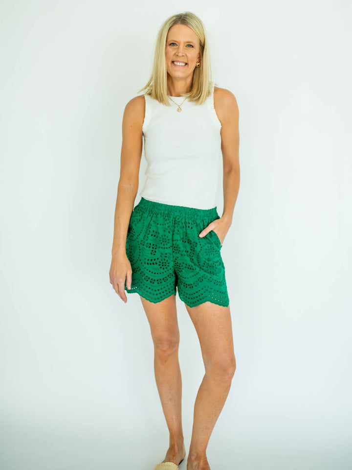 Estelle Tall Eyelet Shorts