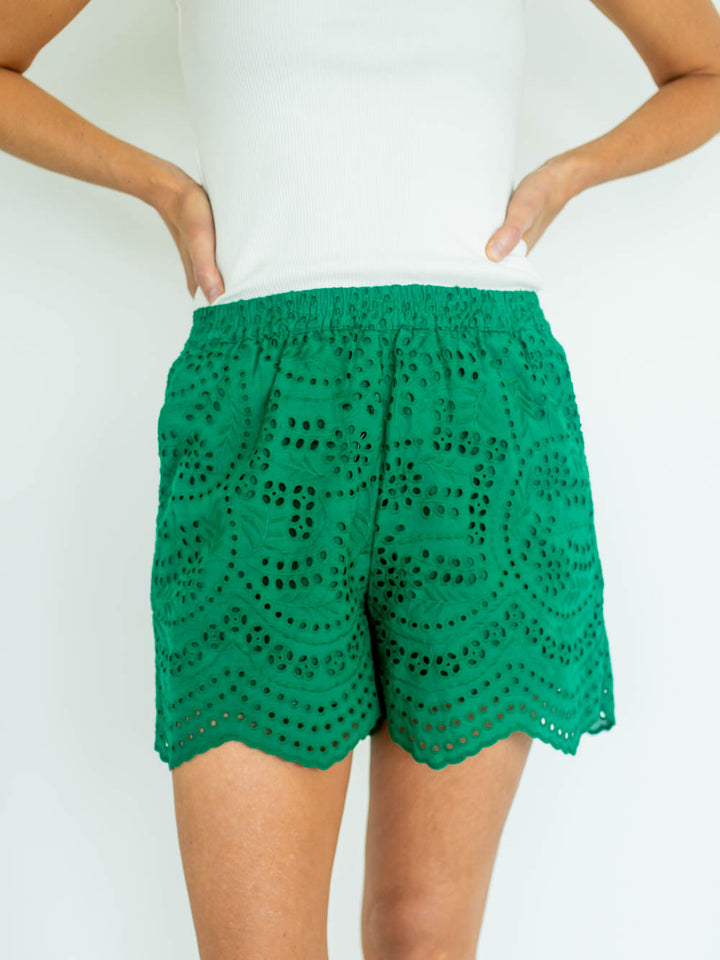 Estelle Tall Eyelet Shorts