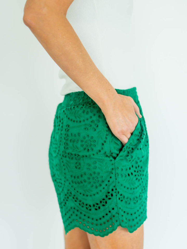 Estelle Tall Eyelet Shorts