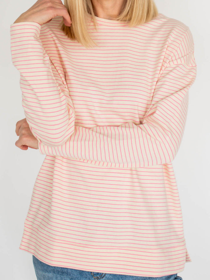 Venice Striped Long Sleeve Tall Tee - Pink
