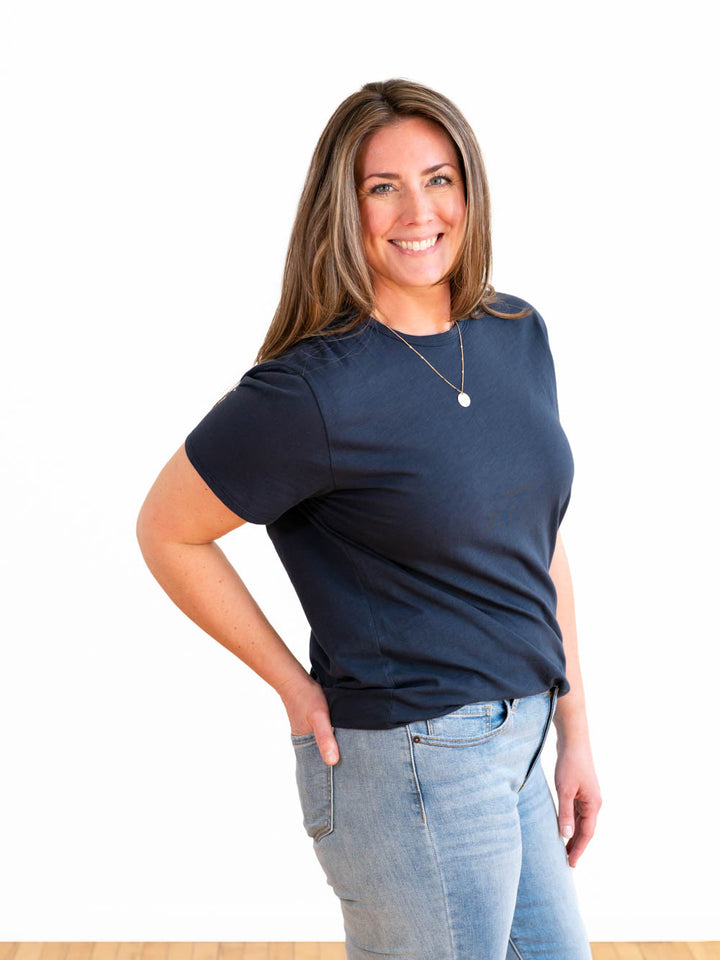 Tall Tees for Women Navy