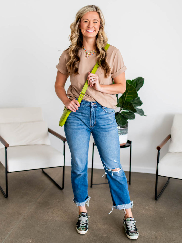 The Frame Tall Tee - Latte