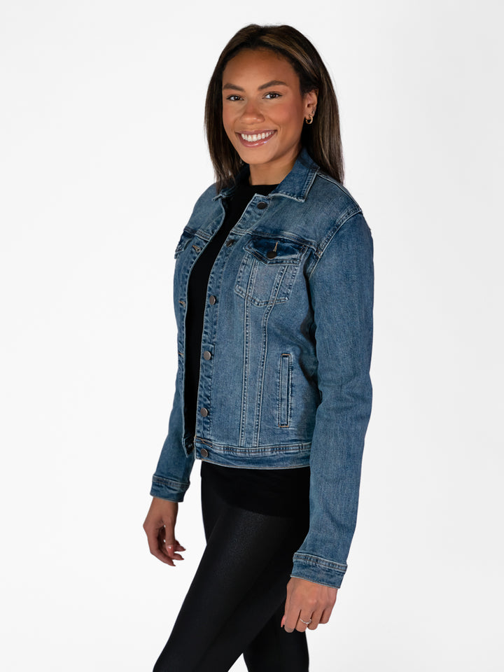 Hollis Tall Jean Jacket - Medium Dark Wash