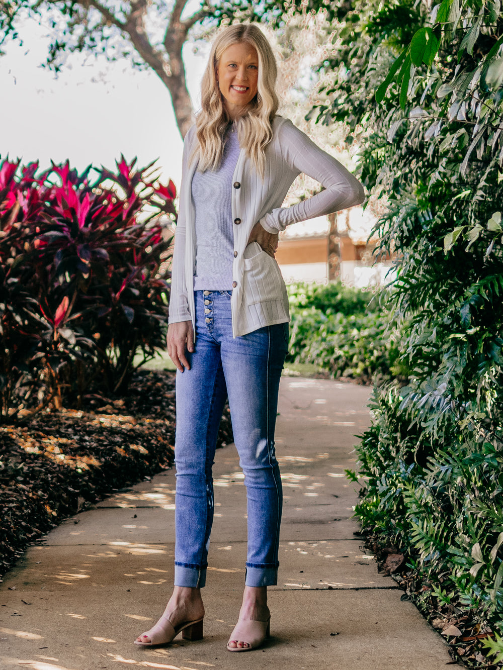 Jeans Skinny Vita Alta Donna Allimy – Chiusura A Bottoni, Elasticizzati, Collezione Autunno 2025