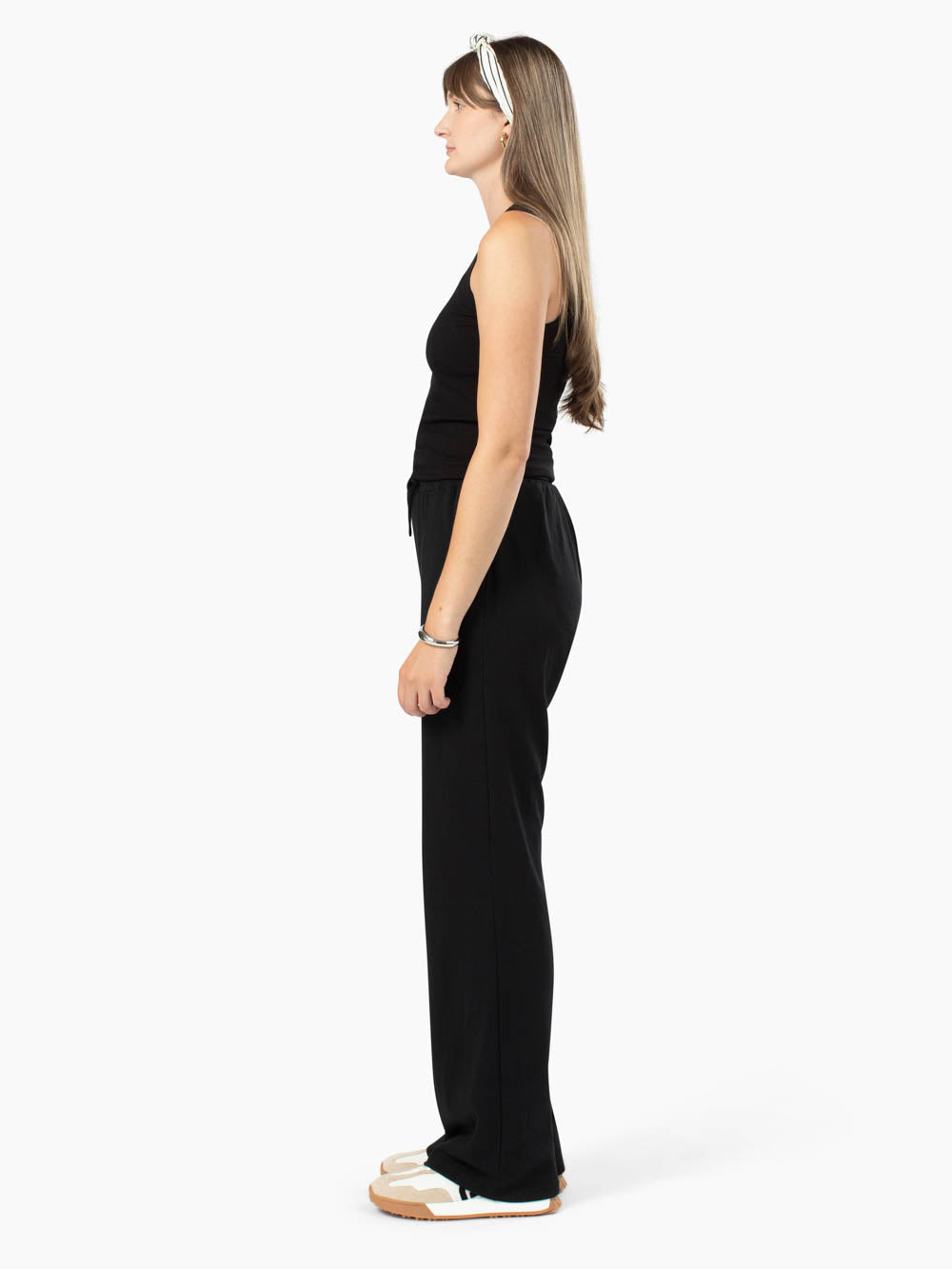 High Line Tall Ribbed Pant - Black