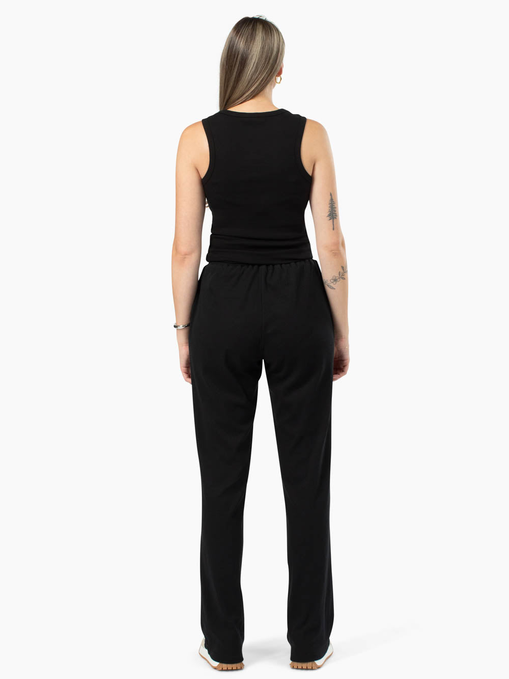 High Line Tall Ribbed Pant - Black