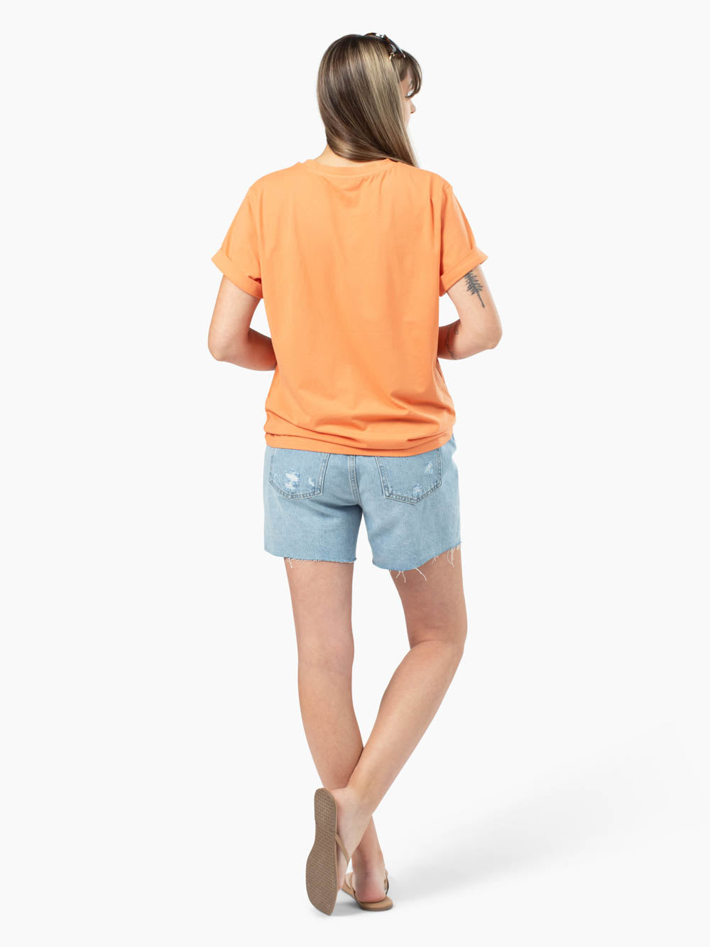 Frame Tall Tee - Soft Papaya