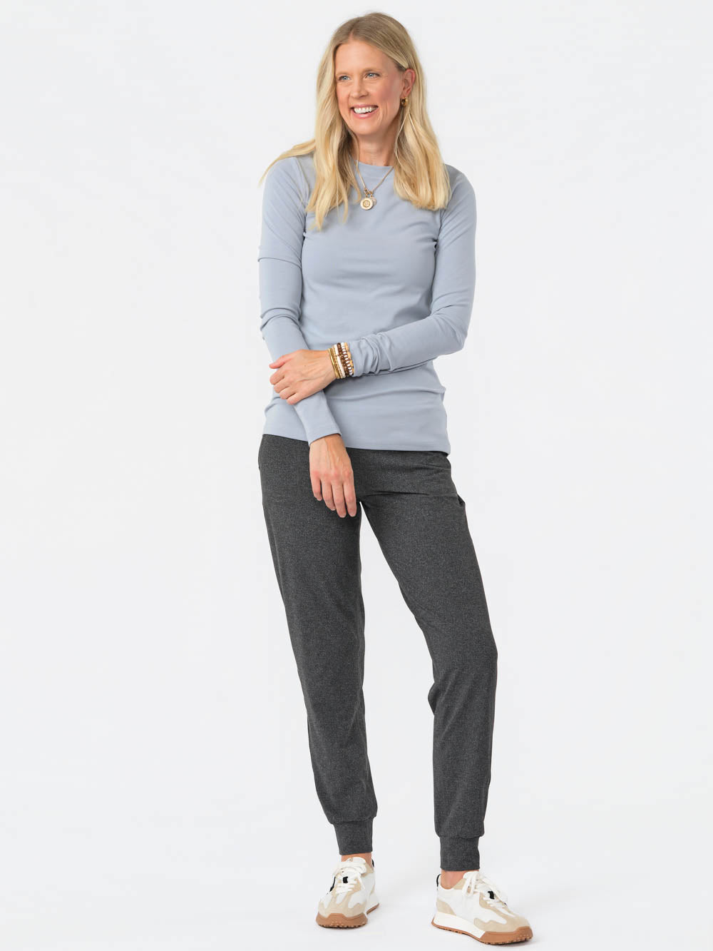 Crème de la Crème Tall Tee - Mist Blue