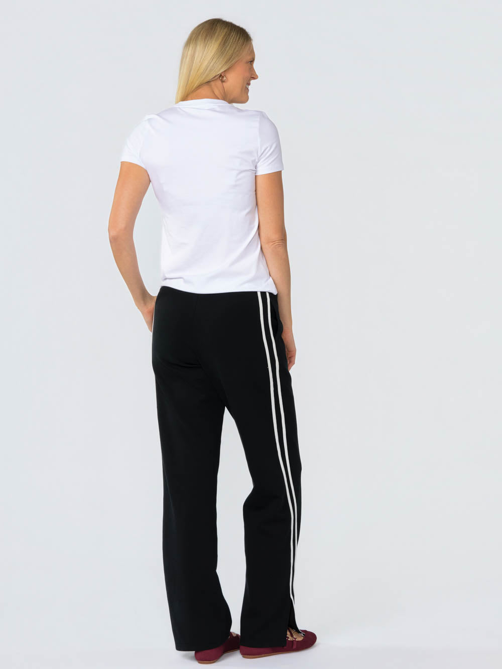 Wren Wide Collar Tee for tall women in White, photo 3