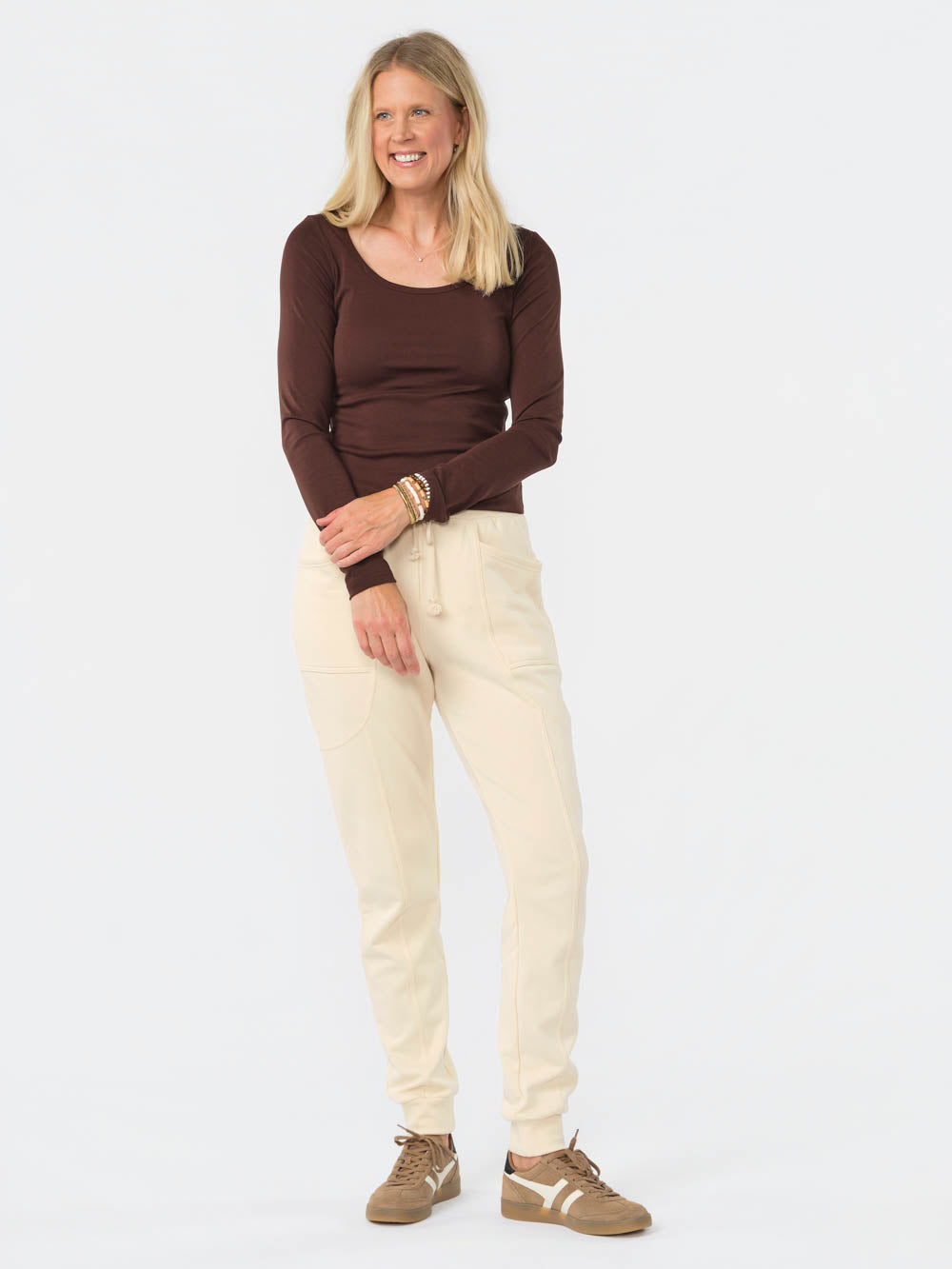 Essential Scoop Tall Tee - Espresso