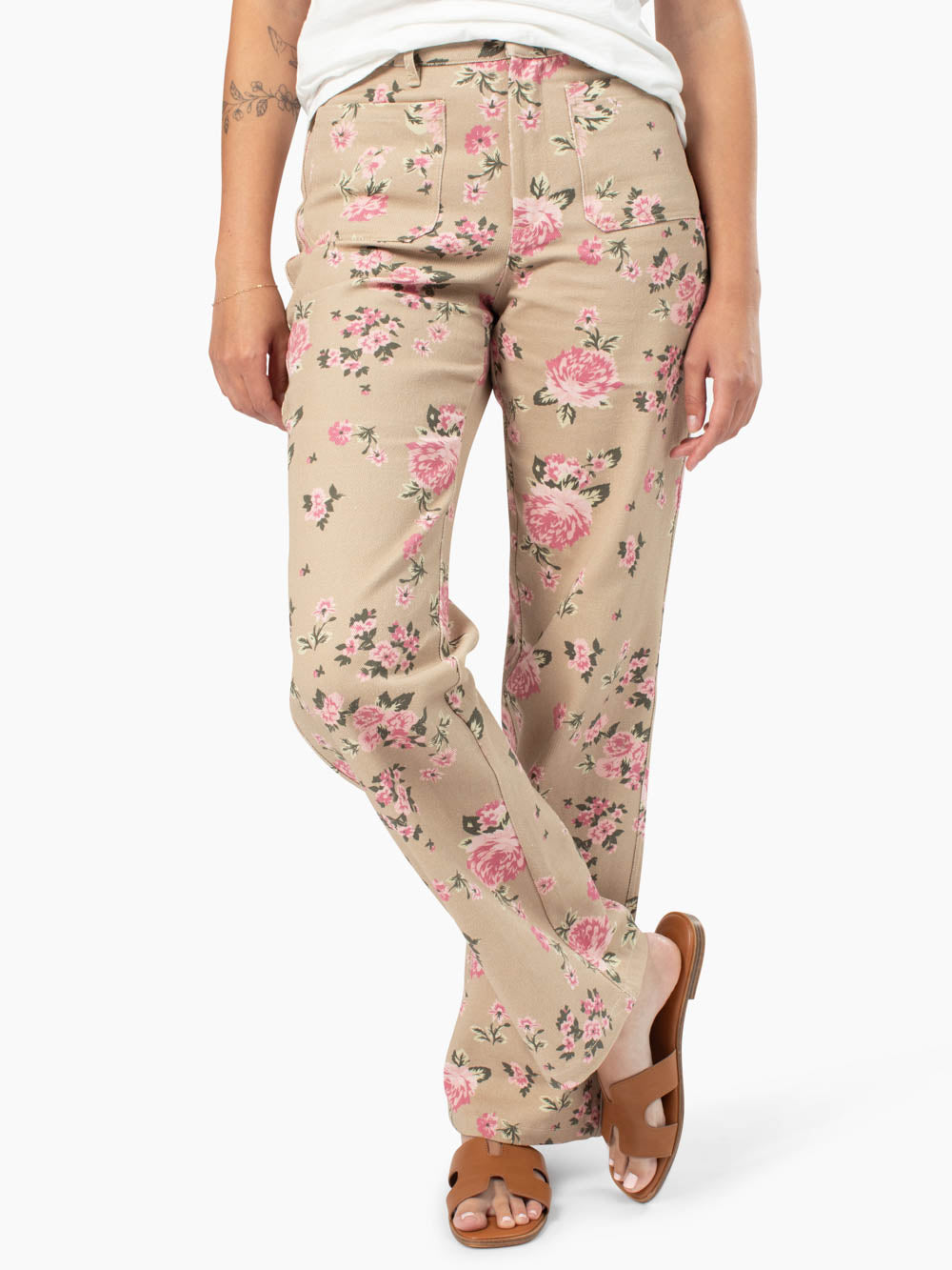 Rosalie Tall Floral Wide Leg Pant - Floral Print