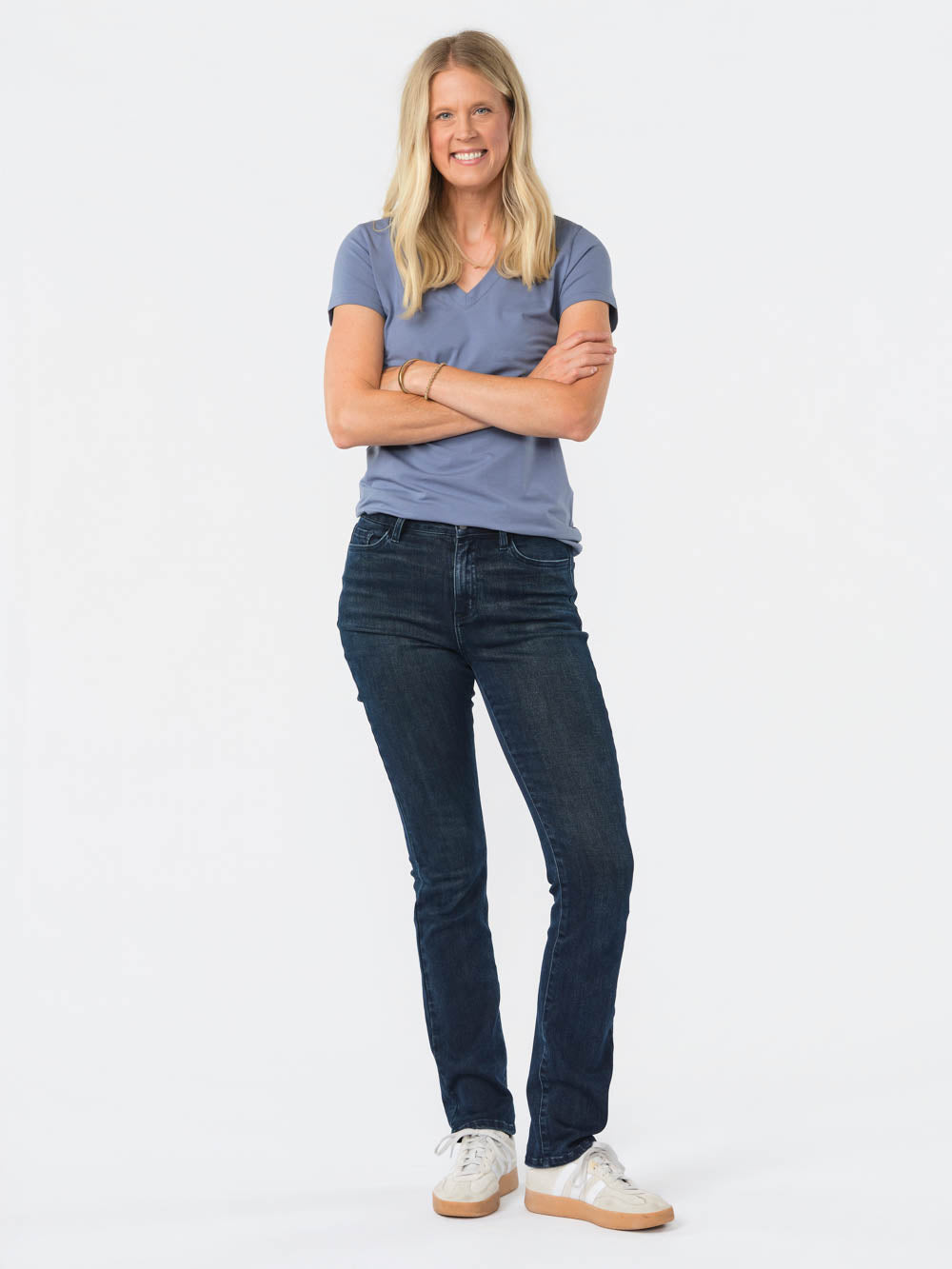 Frame V-Neck Tall Tee - Blue