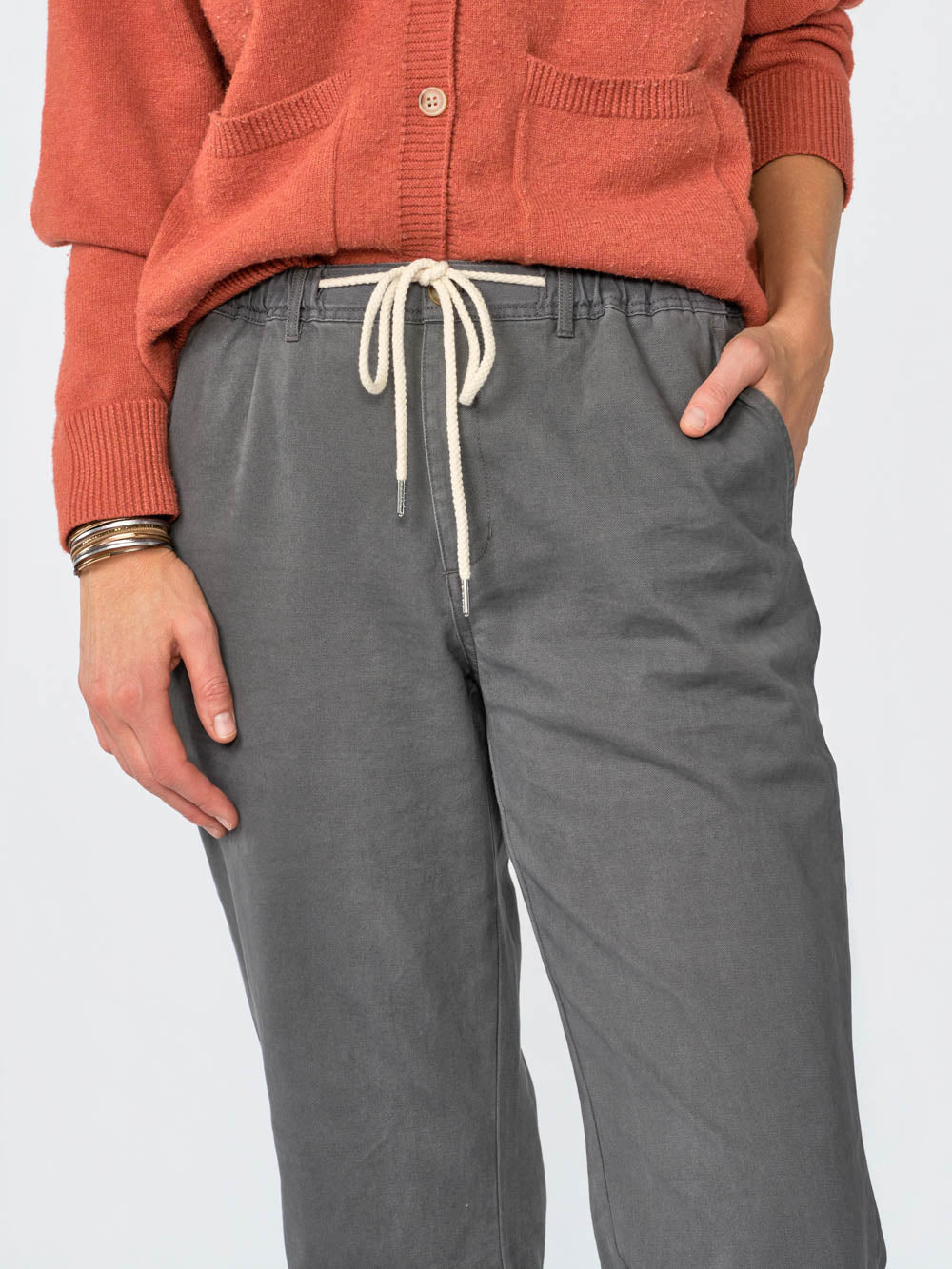 Ellis Flare Trouser for tall women in Charcoal, photo 2