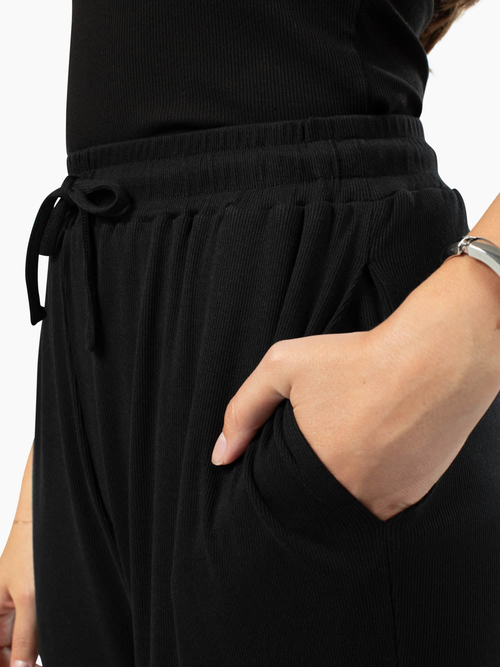 Ribbed Wide Leg Pants for Tall Women | High Line Pants