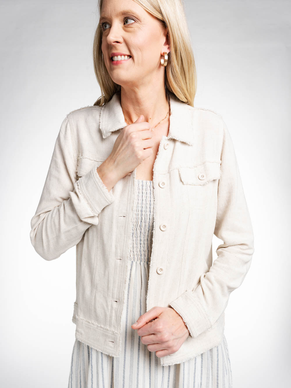 Linen Jacket for Tall Girls