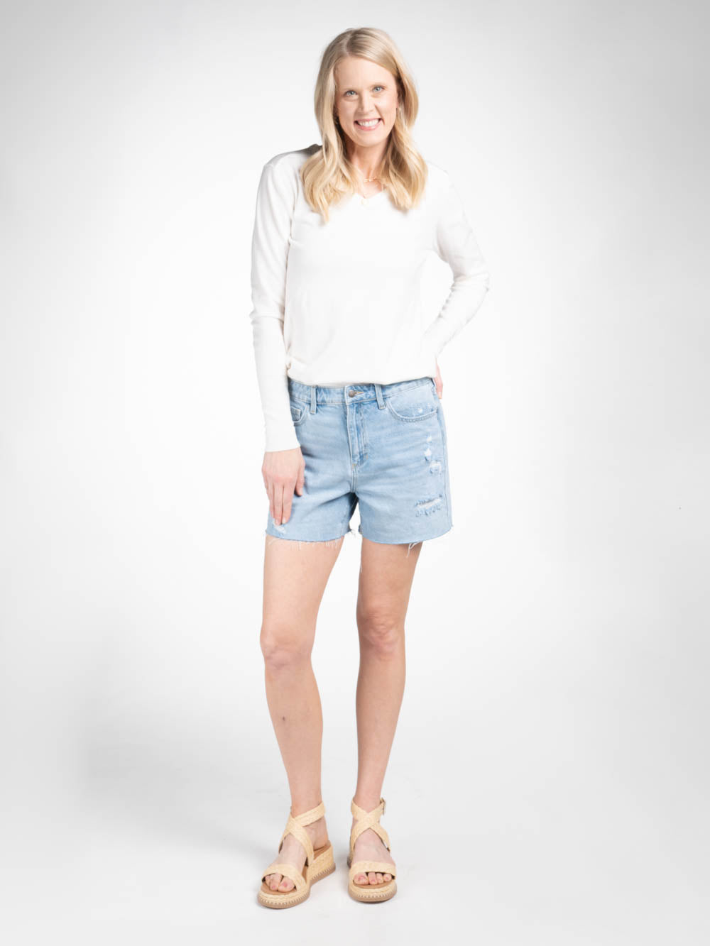 5" Inseam Jean Shorts for Tall Women