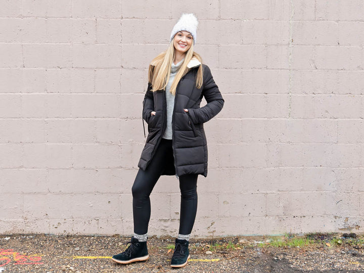 Black Tall Puffer Coat