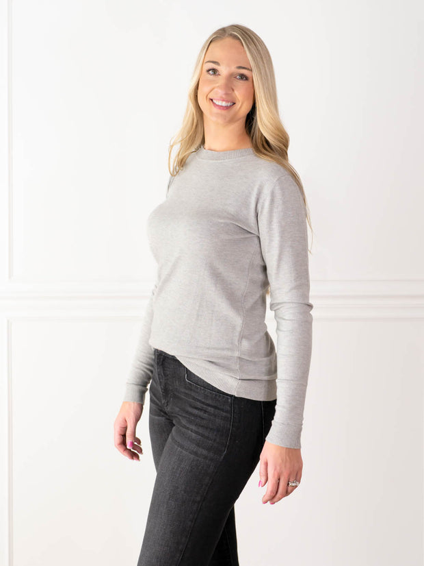Best Fitting Sweaters for Tall Girls Grey