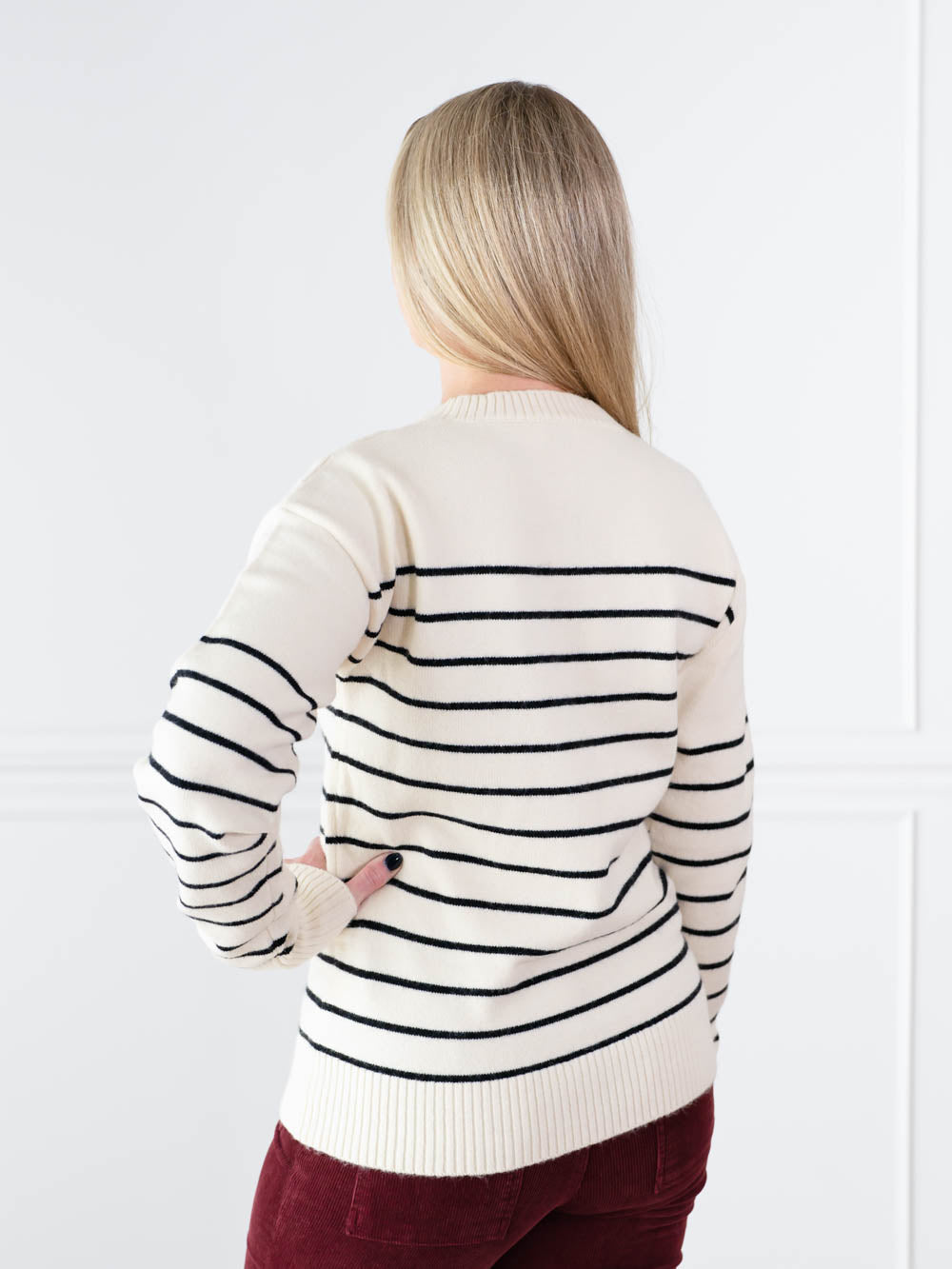 Rory Striped Tall Sweater
