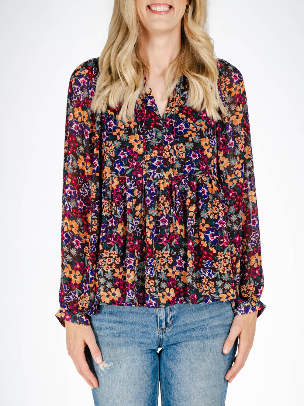 Floral Blouses for Tall Ladies