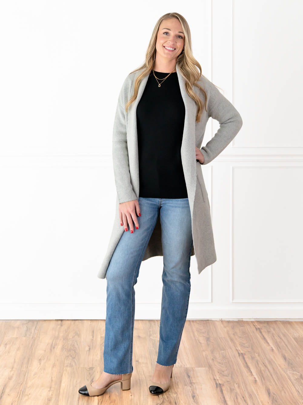 Grey Coatigan for Tall Ladies