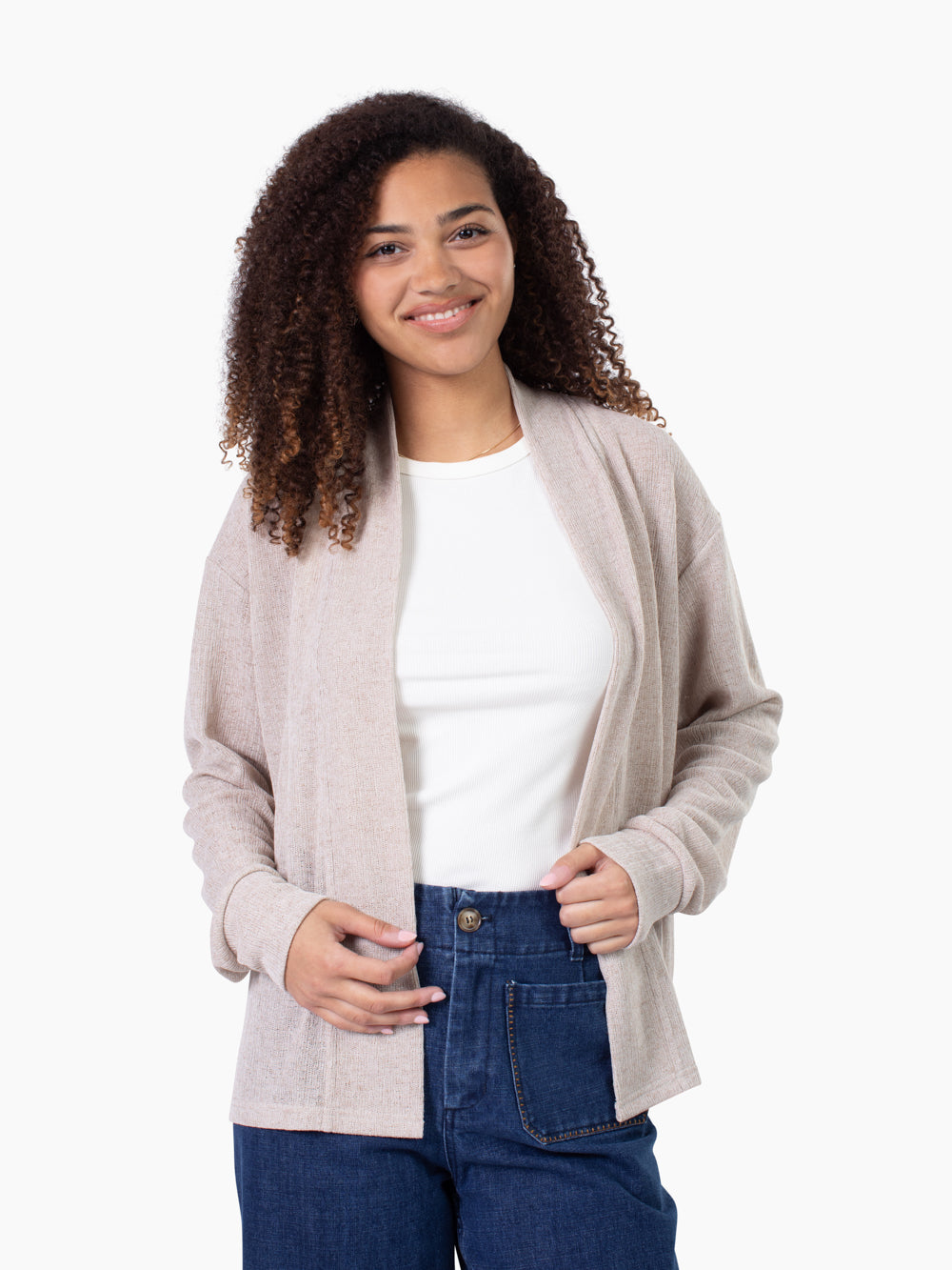 Cove Tall Cardigan - Sand