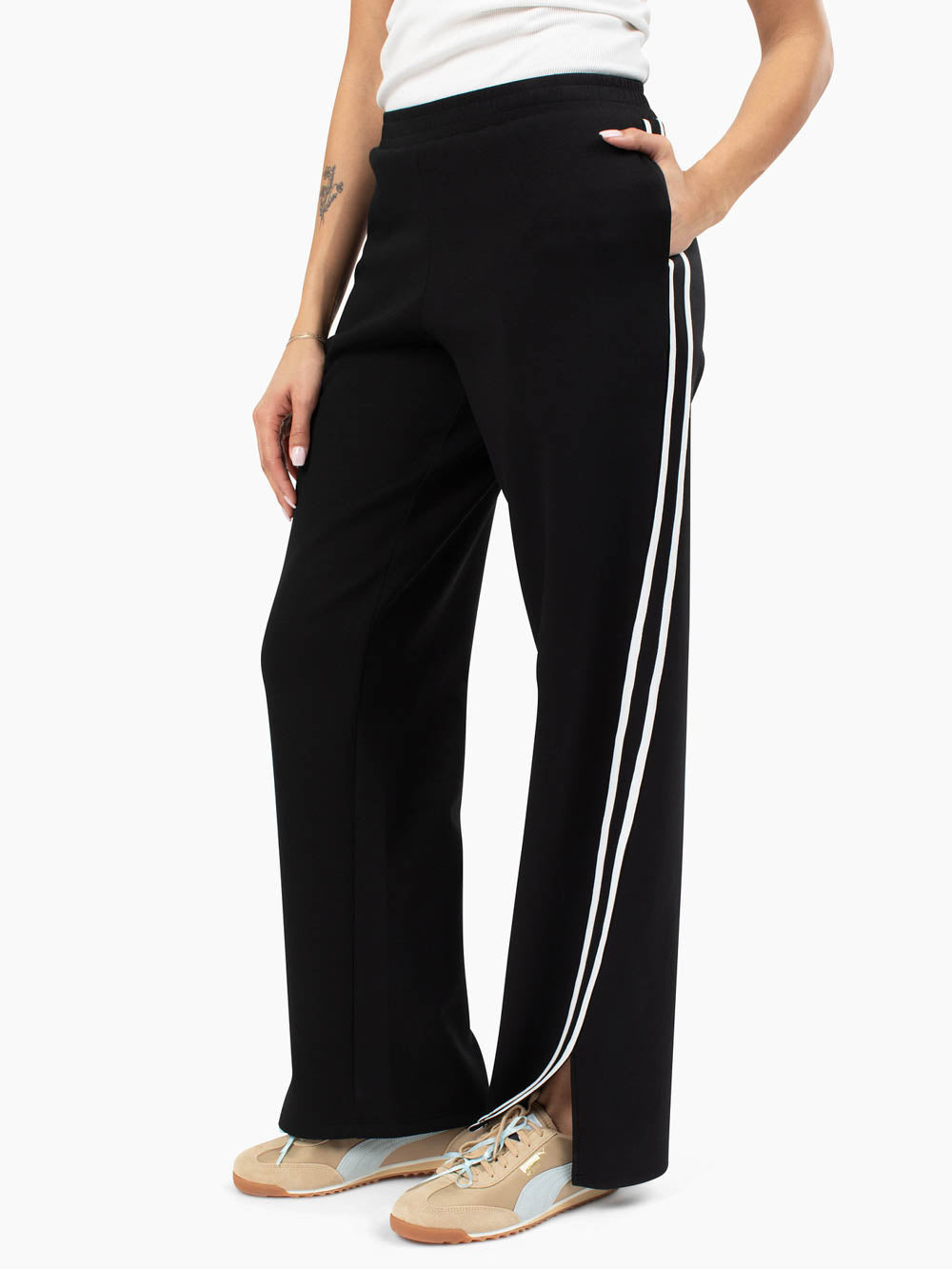 Varsity Tall Track Pant - Black
