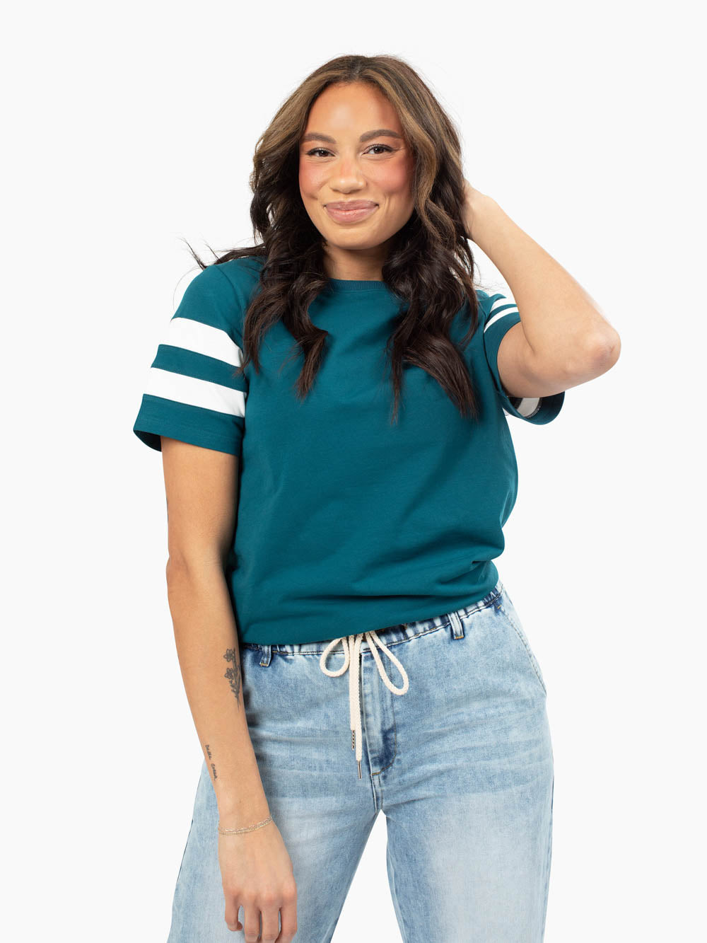 elevated basic t-shirt for tall women