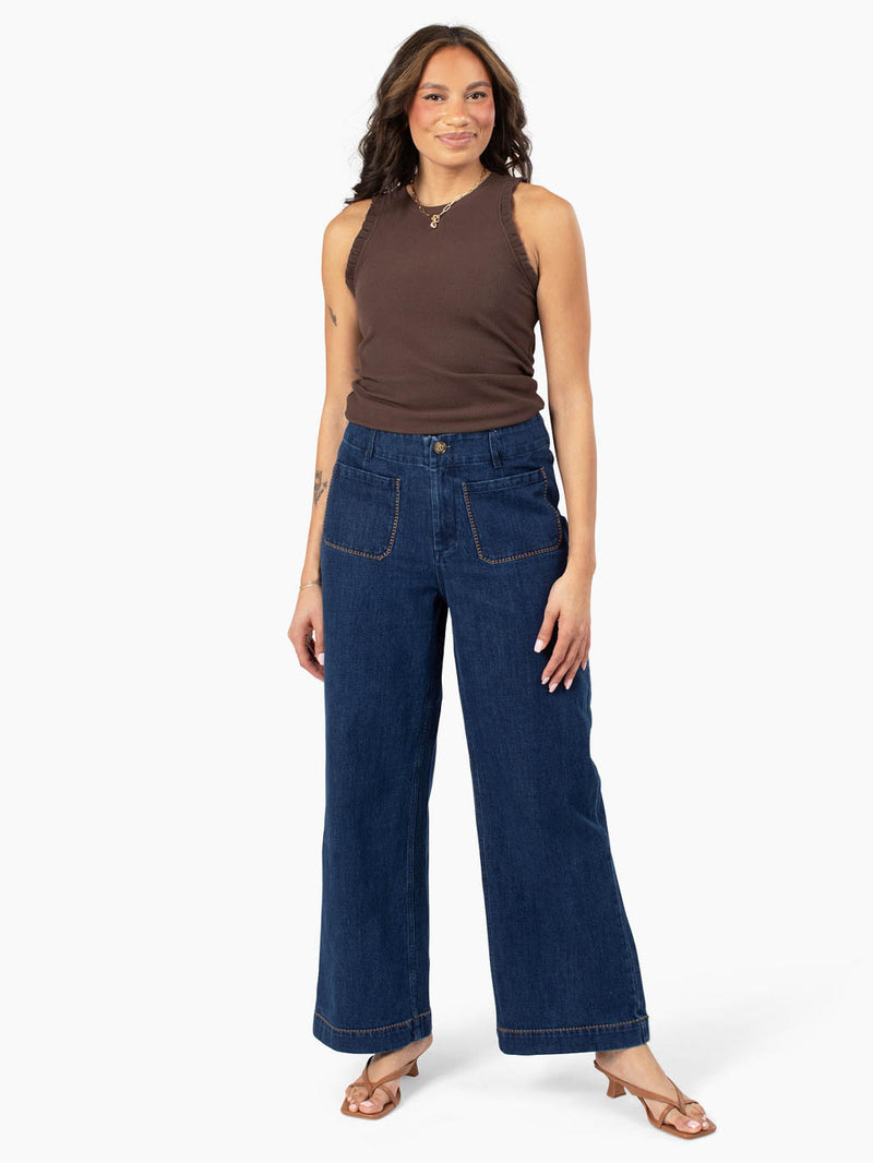 Collins Tall Wide Leg Ankle Jean