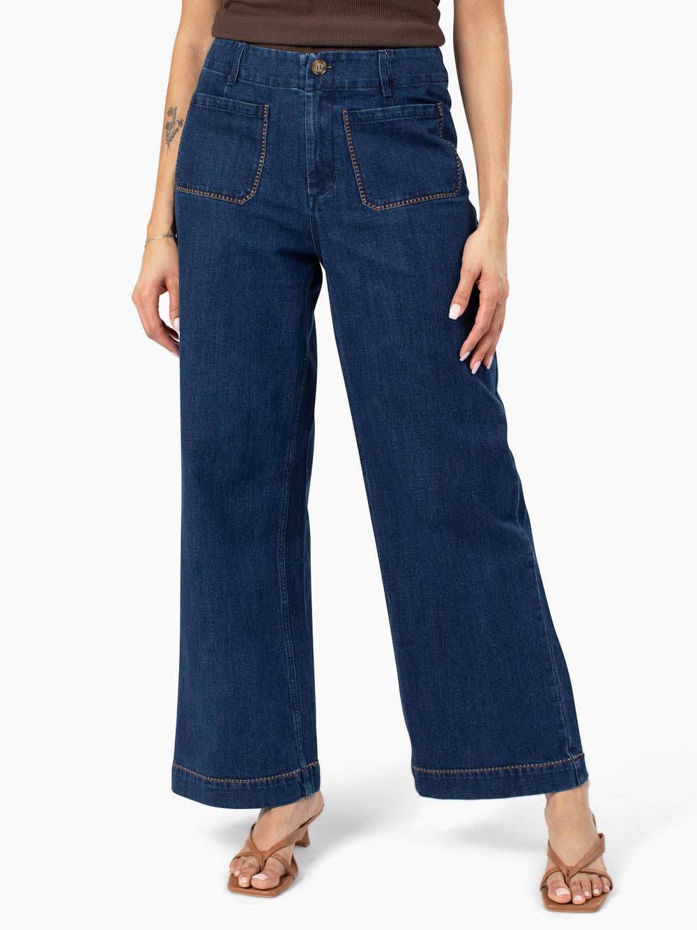 Collins Tall Wide Leg Ankle Jean