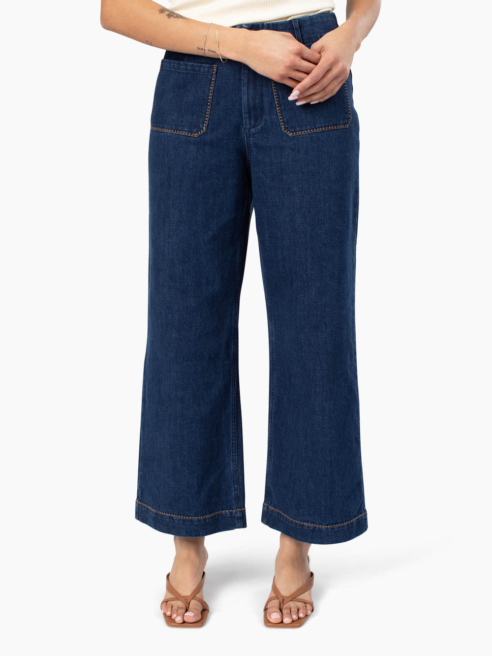 Collins Tall Wide Leg Ankle Jean