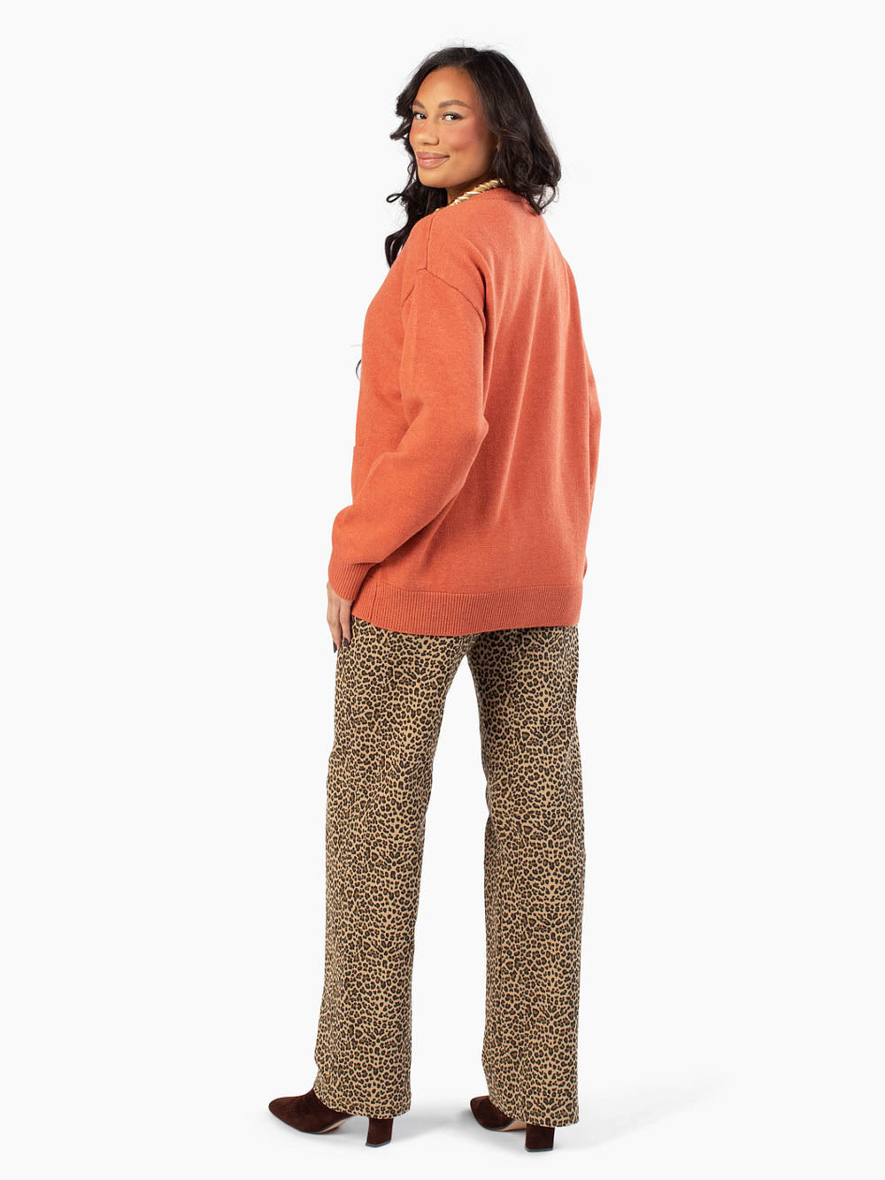 Heritage Tall Cardigan - Clay Rose