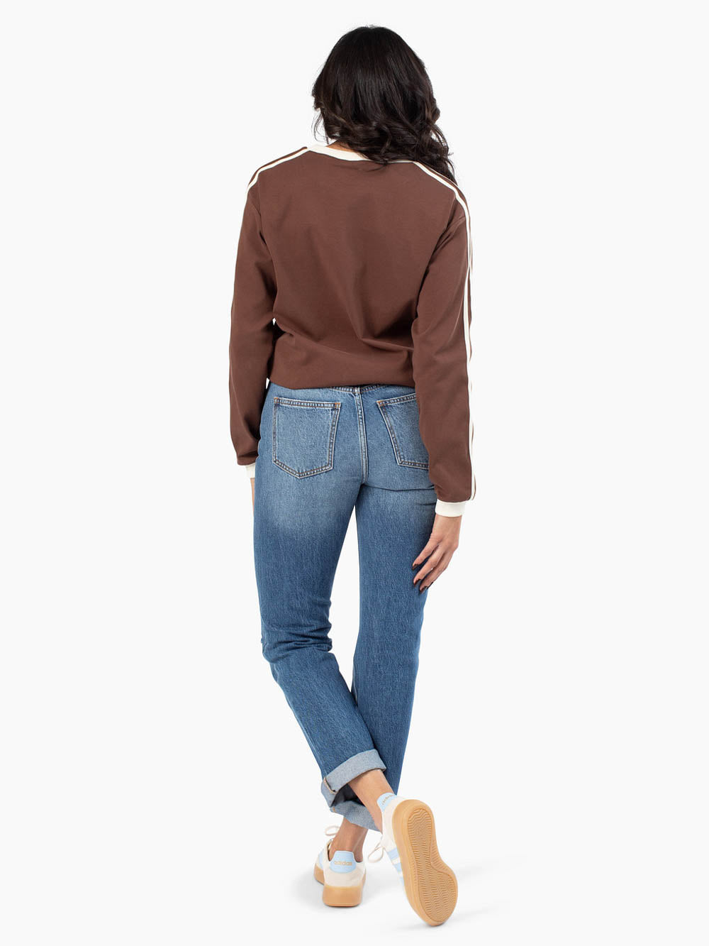 Junie Long Sleeve Tall Top - Brown