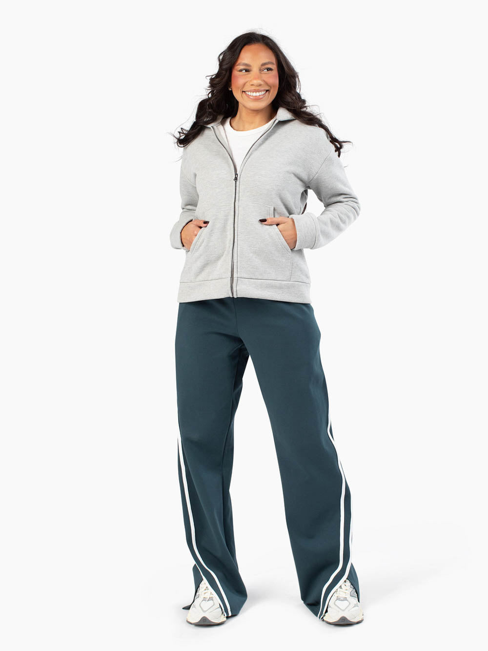 Tall women's everyday hoodie in light grey