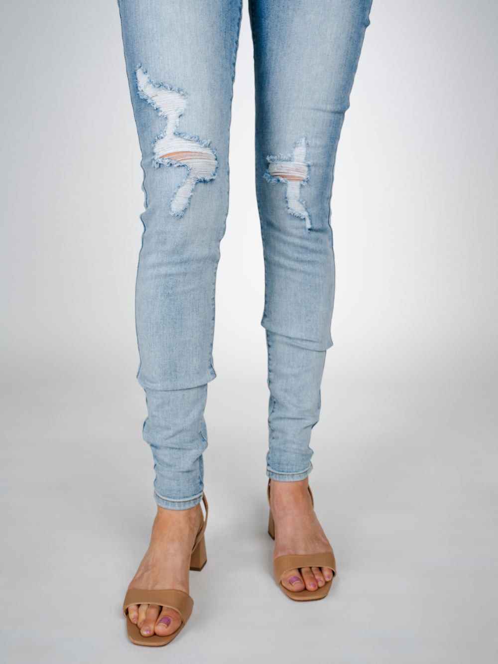 Chandler Tall Skinny Jean -Demi Distressed Wash Jeans for Tall