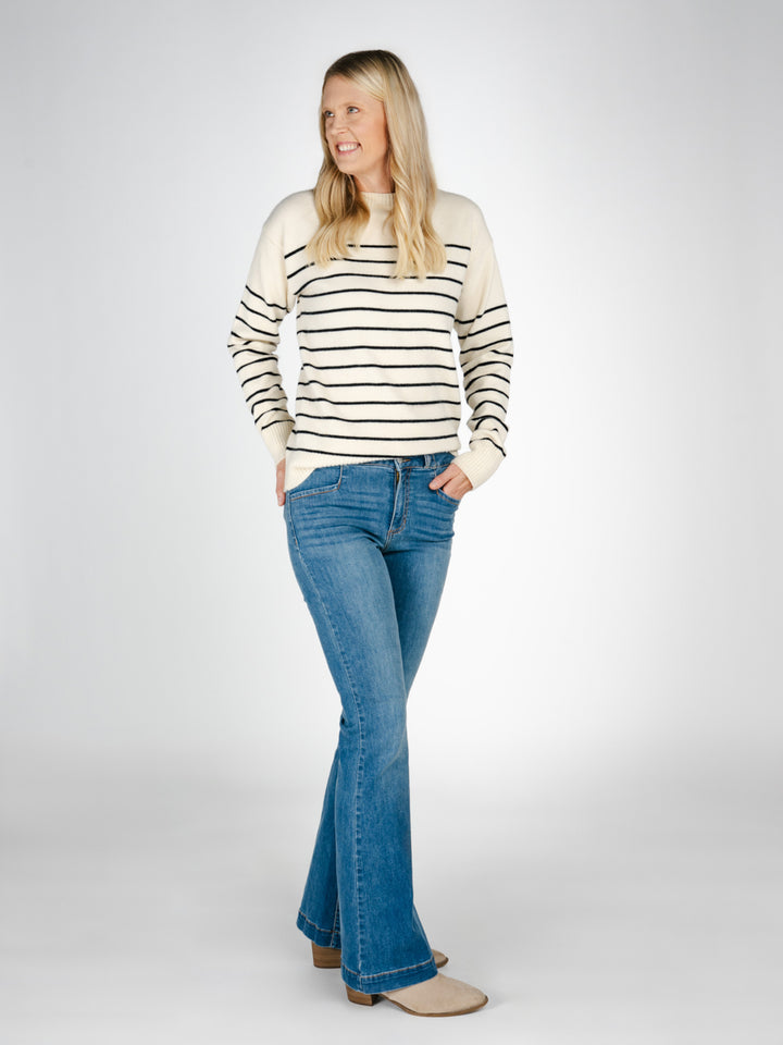 Rory Striped Tall Sweater