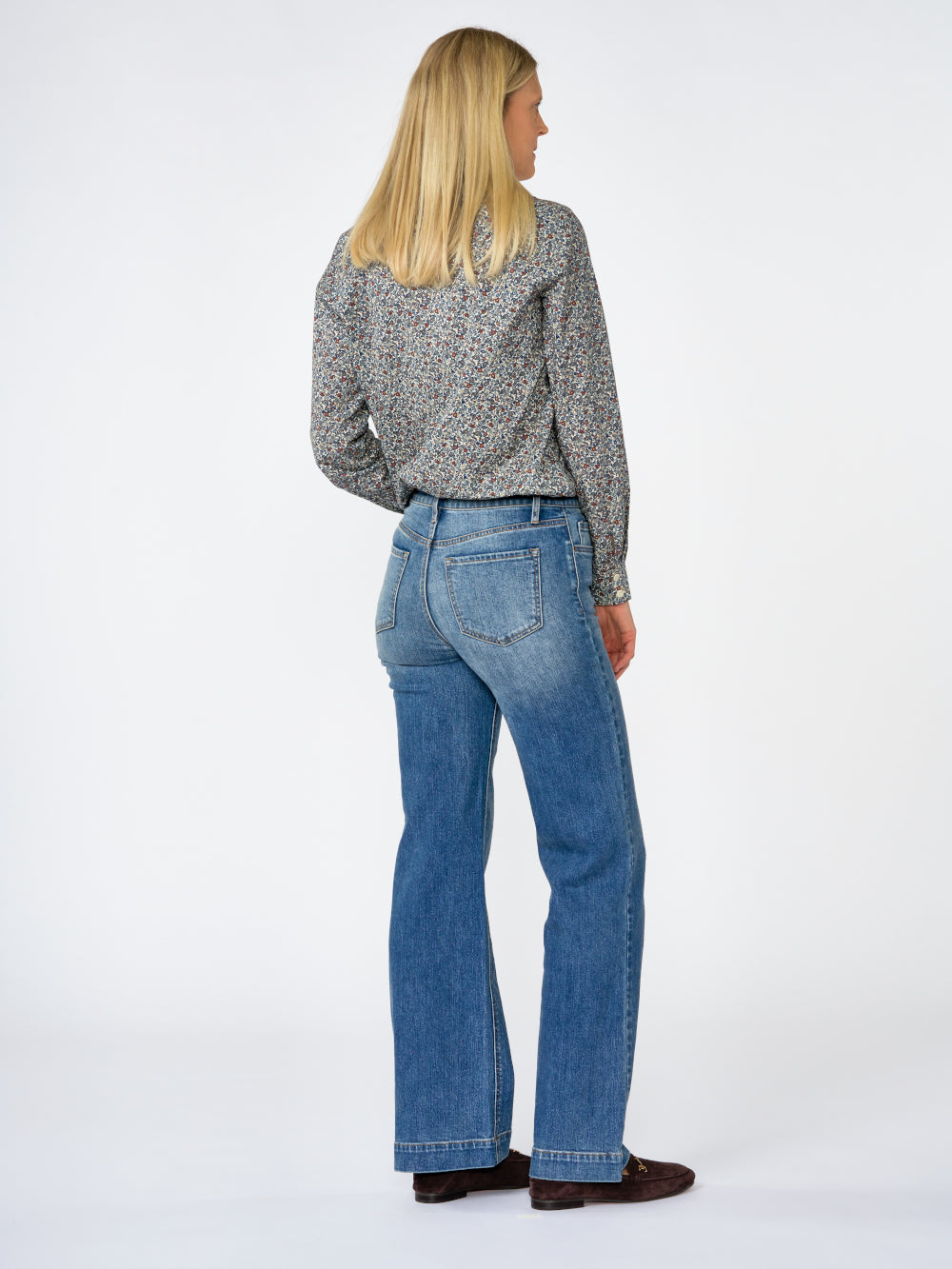 Cecily Paisley Ruffle Blouse for tall women, photo 5