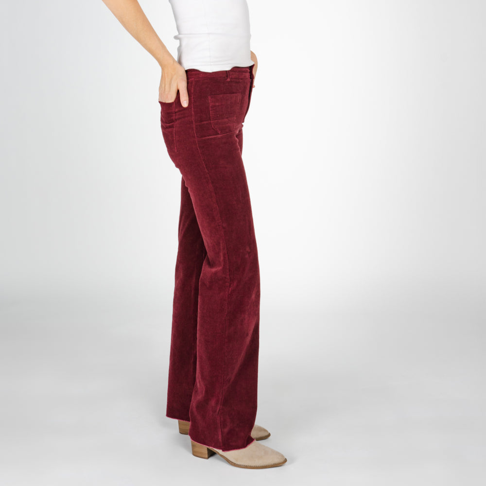 Kendall Corduroy Tall Pant - Sangria