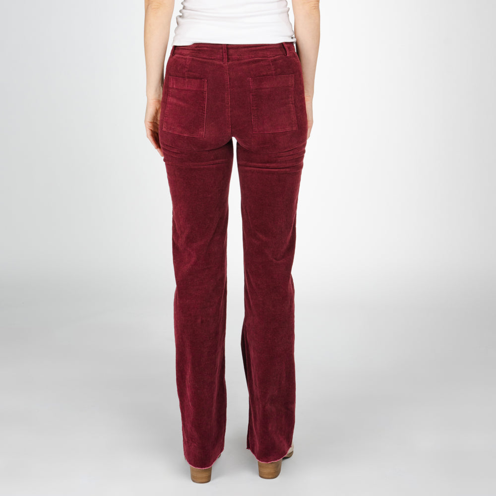 Kendall Corduroy Tall Pant - Sangria