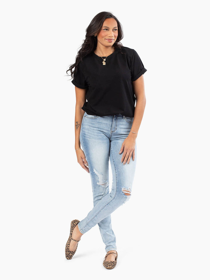 Chandler Tall Skinny Jean - Demi Distressed Wash